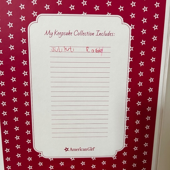 American Girl Doll Red Keepsake Box (RETIRED) - Picture 14 of 14